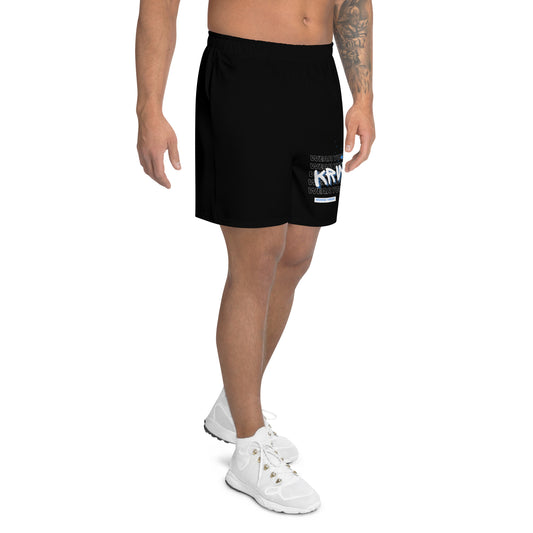 "Wear Your KRWN" Men's Athletic Shorts (Black)