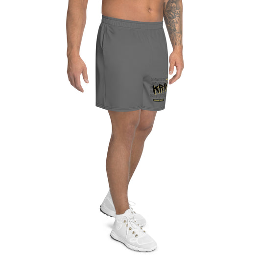 "Wear Your KRWN" Men's Athletic Shorts (Grey)