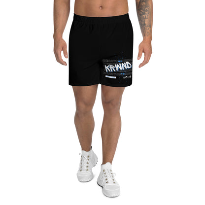 "Wear Your KRWN"  Men's Athletic Shorts (Black)