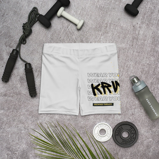 "Wear Your KRWN" Shorts (Whisper)