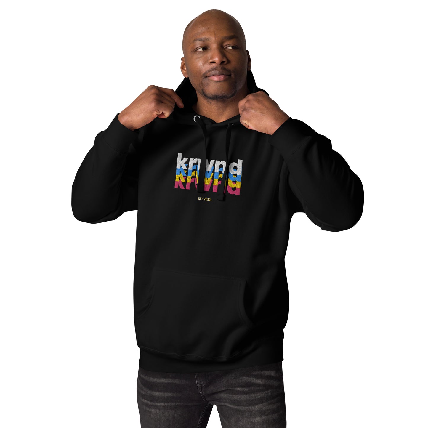 "Rainbow KRWND" Men's Hoodie