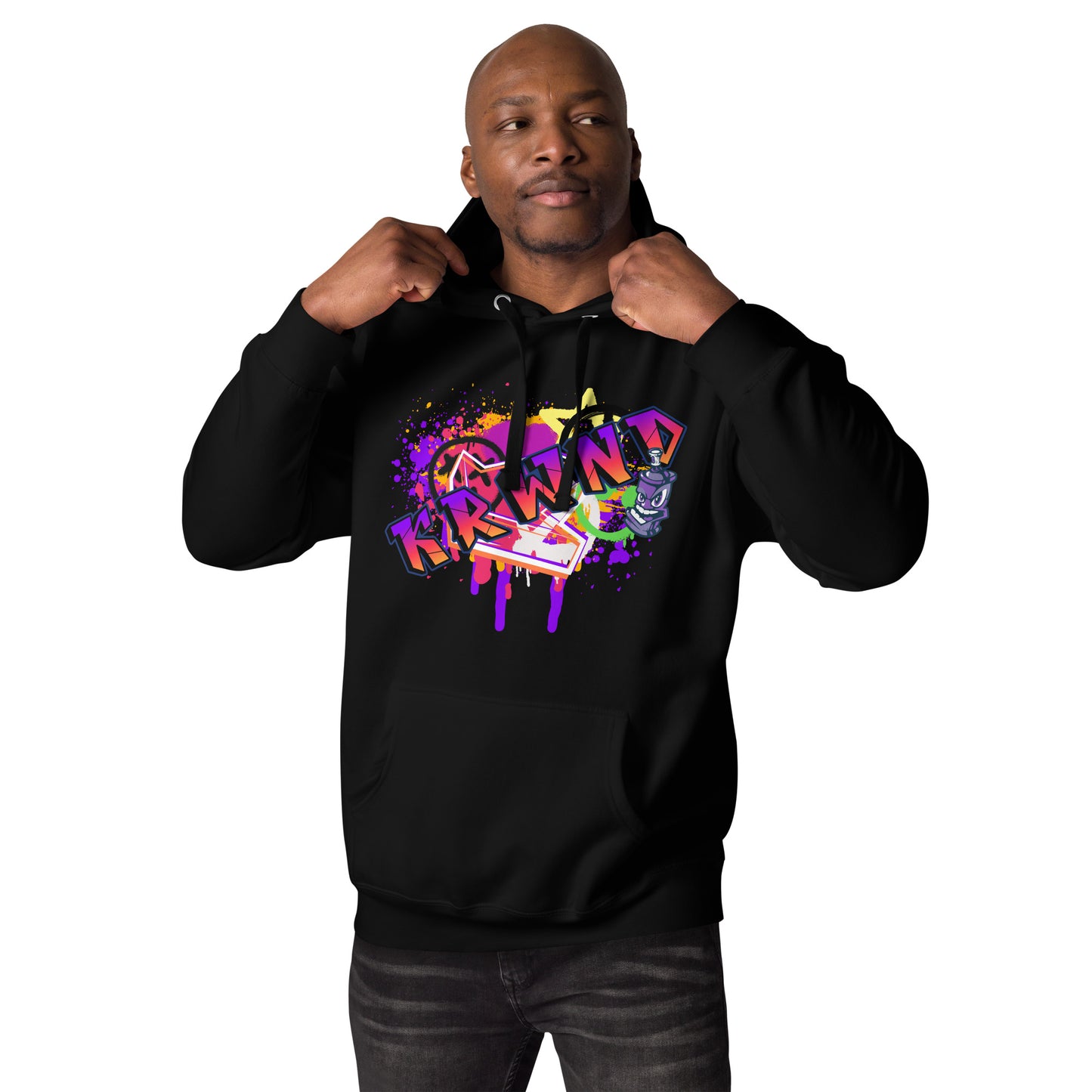 "Graffitti KRWND" Men's Hoodie