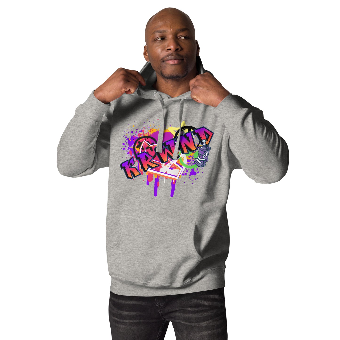 "Graffitti KRWND" Men's Hoodie