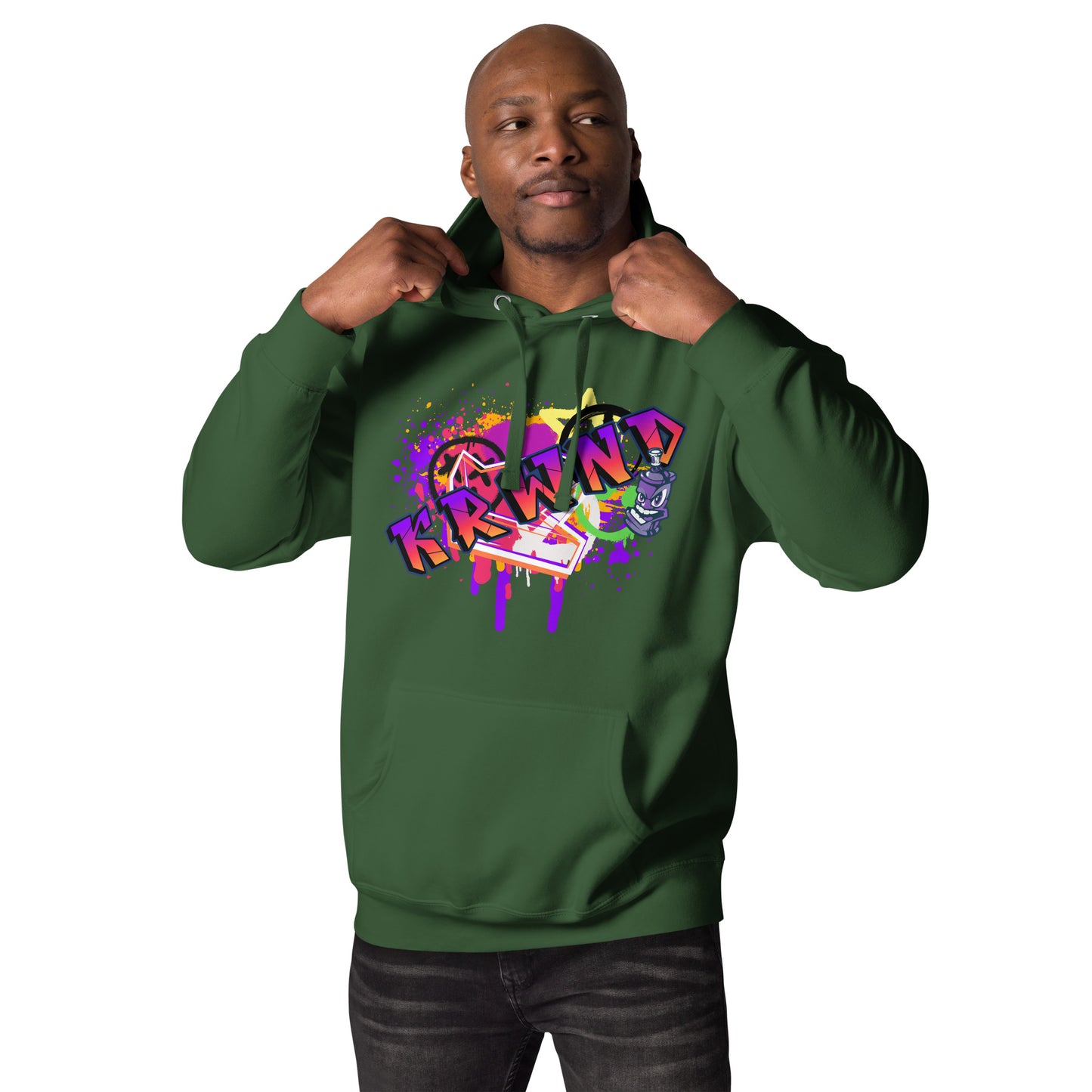 "Graffitti KRWND" Men's Hoodie