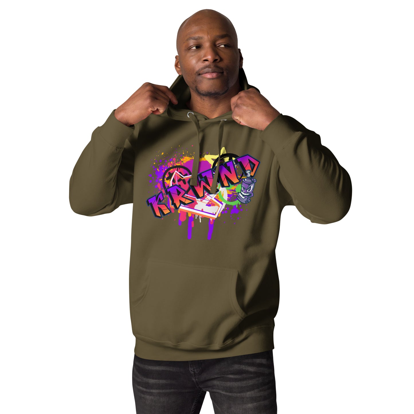 "Graffitti KRWND" Men's Hoodie