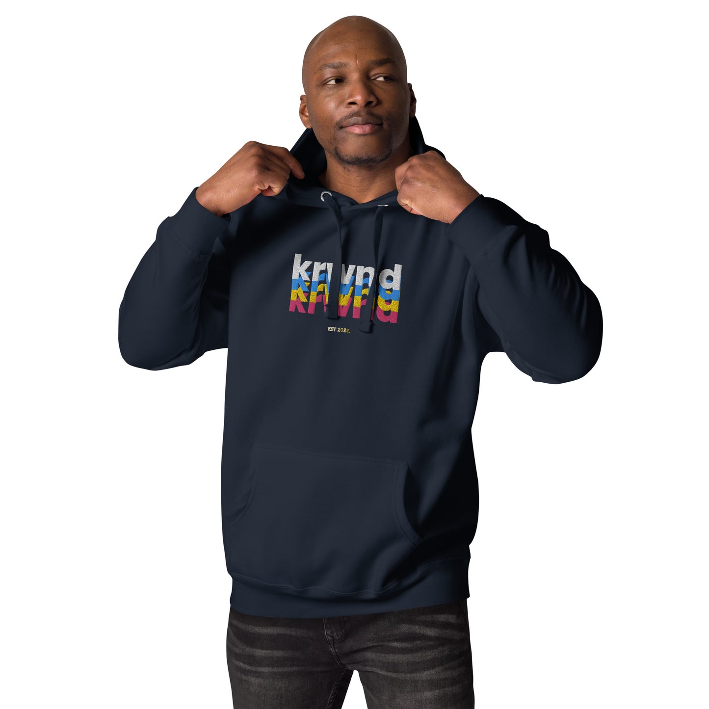 "Rainbow KRWND" Men's Hoodie