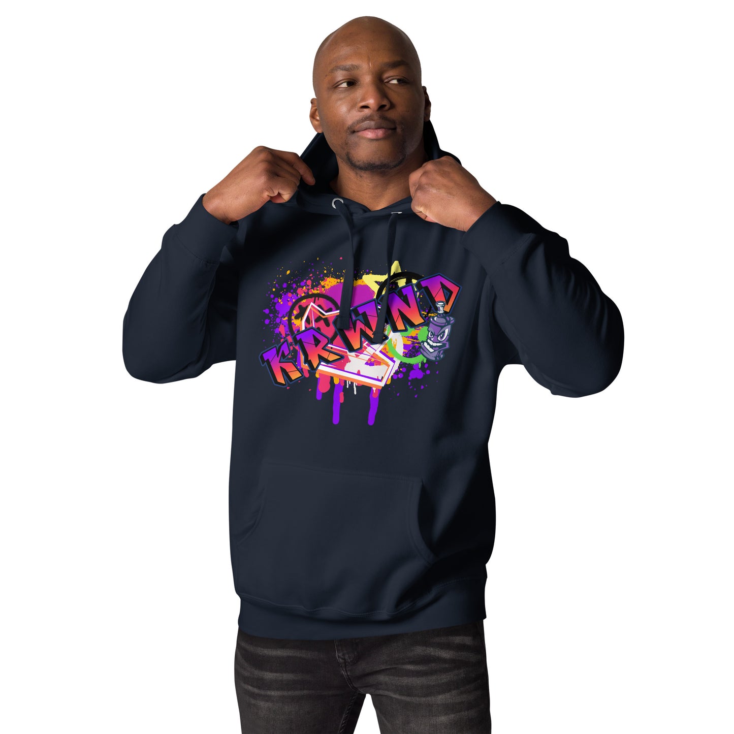 "Graffitti KRWND" Men's Hoodie