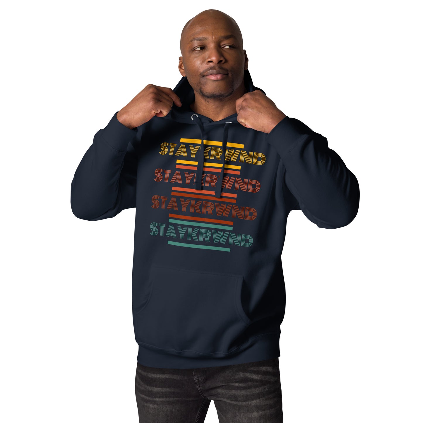 "Stay KRWND" Retro Men's Hoodie