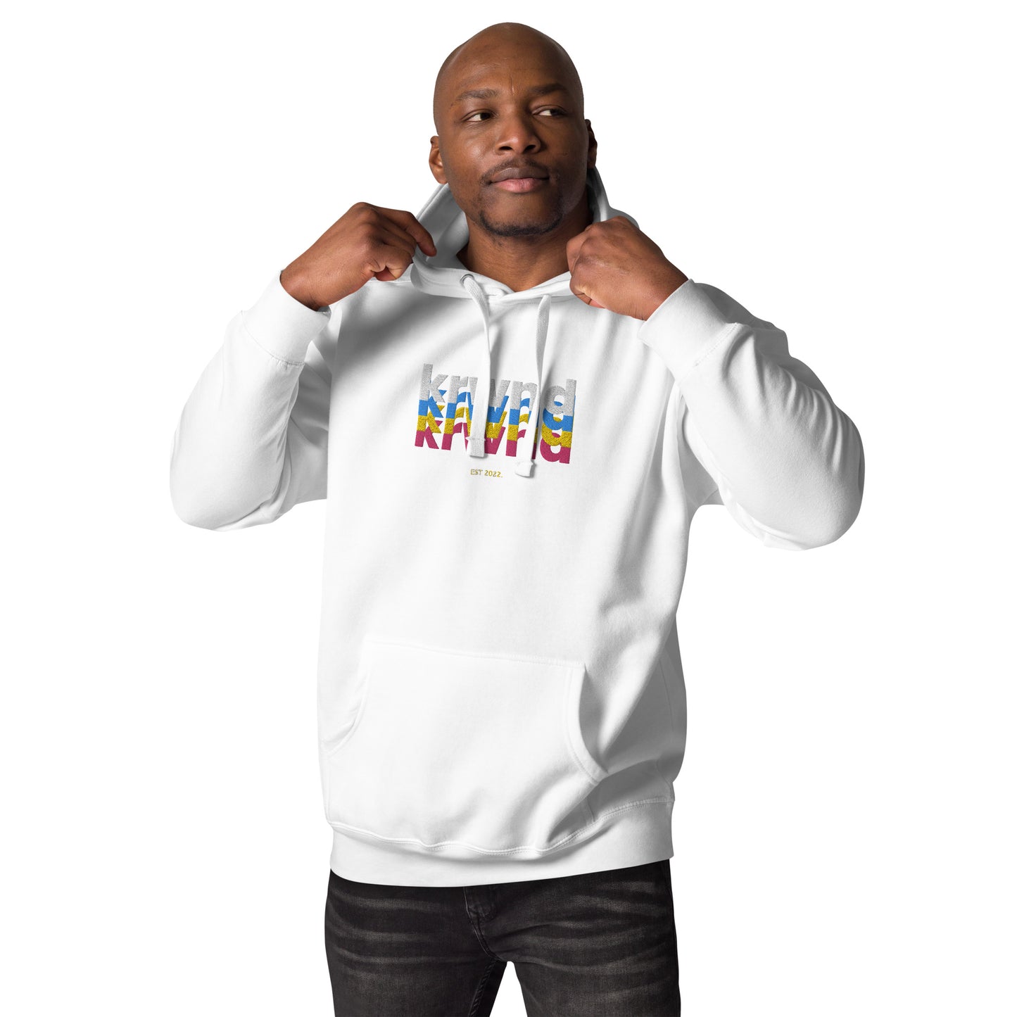 "Rainbow KRWND" Men's Hoodie