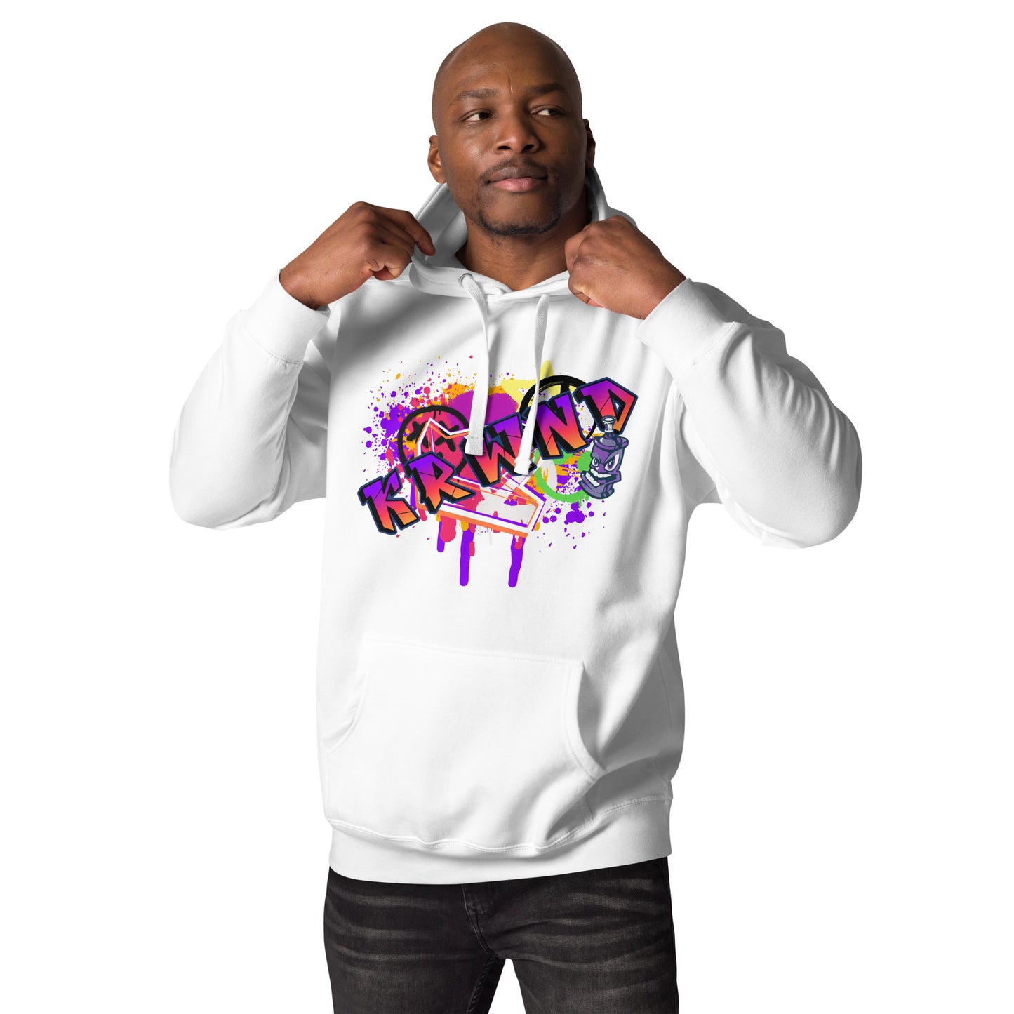 "Graffitti KRWND" Men's Hoodie