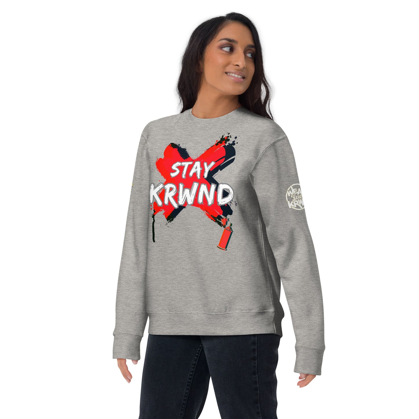 "Stay KRWND" Spray Sweatshirt [KRWND+]