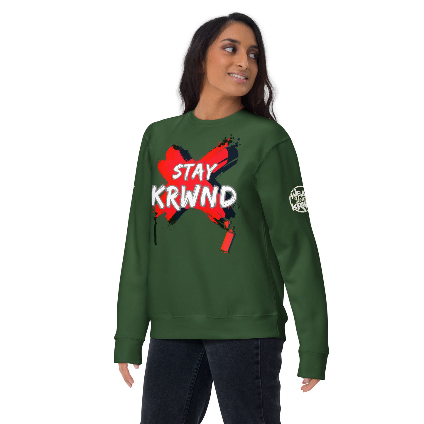 "Stay KRWND" Spray Sweatshirt [KRWND+]