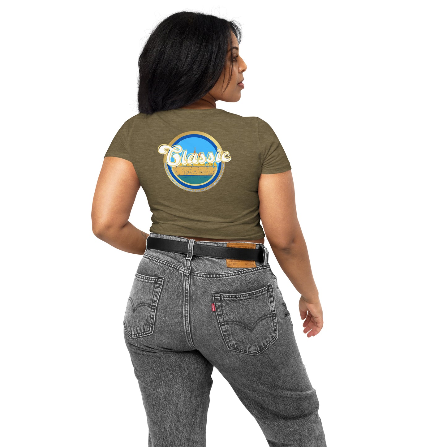 "Classic KRWND" Women’s Crop Tee