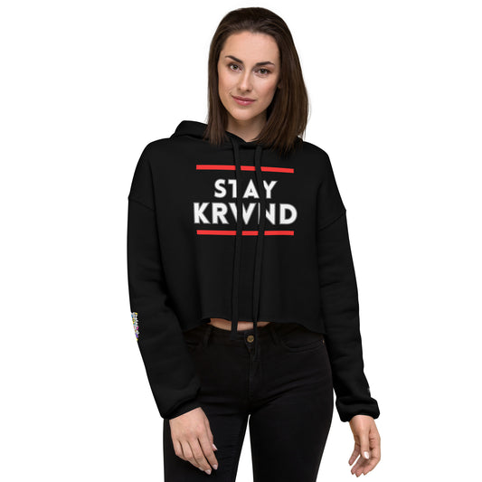 "Stay KRWND" Crop Hoodie