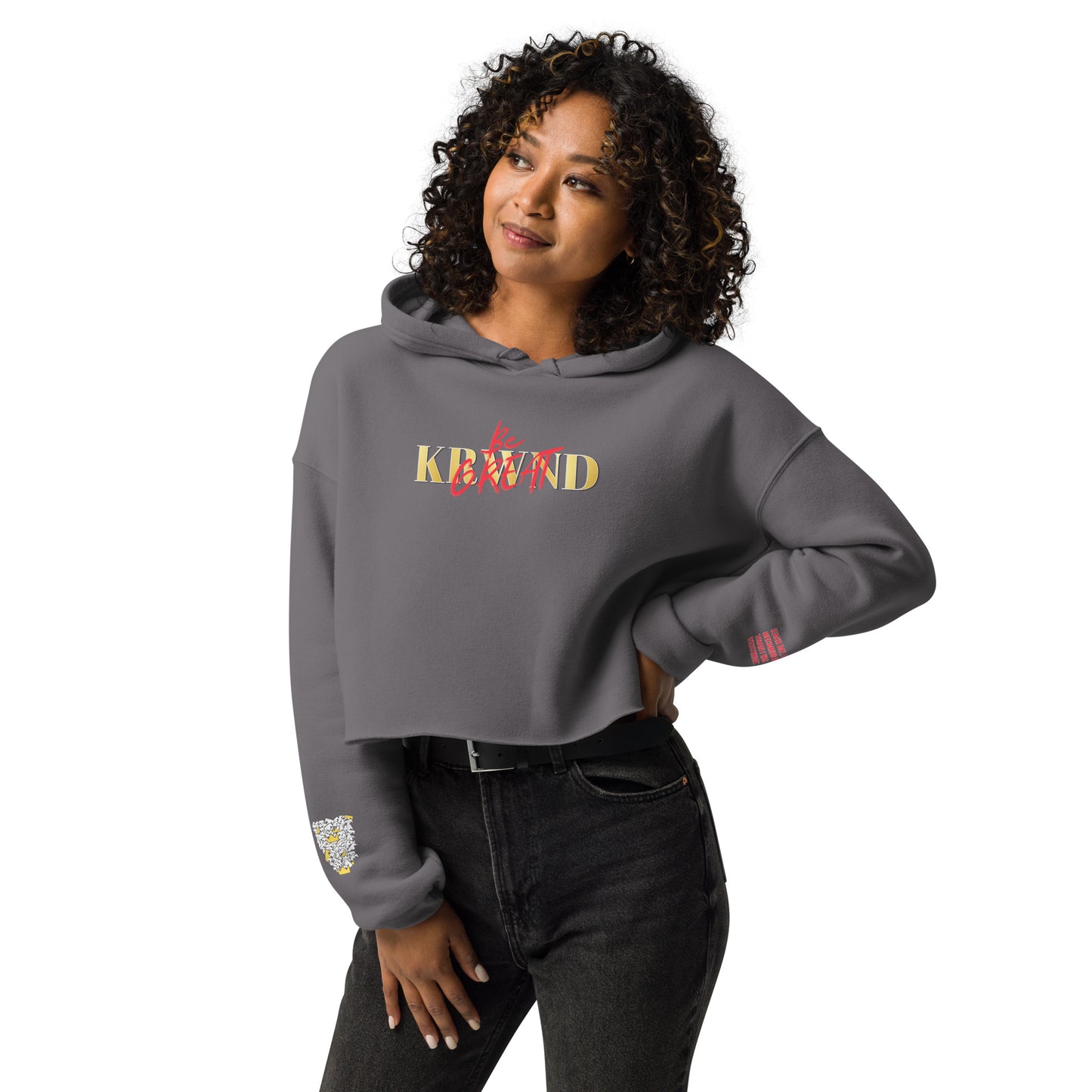 "Be GREAT" Women's Crop Hoodie