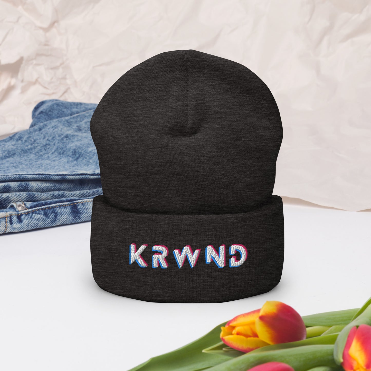 "KRWND" Cuffed Beanie