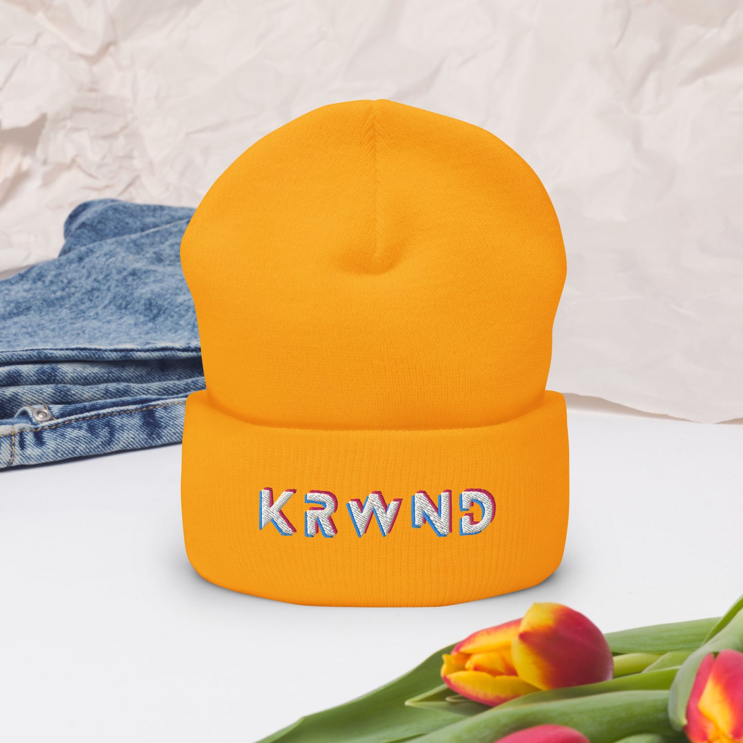 "KRWND" Cuffed Beanie