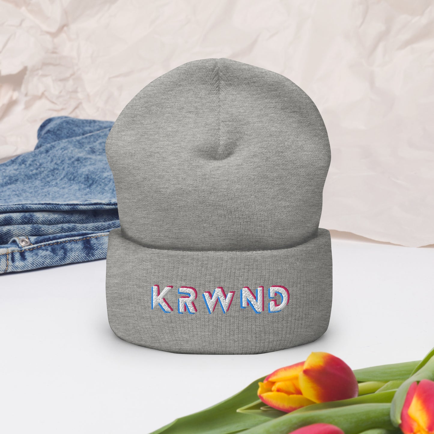 "KRWND" Cuffed Beanie