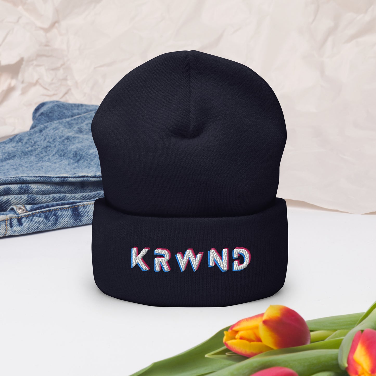 "KRWND" Cuffed Beanie