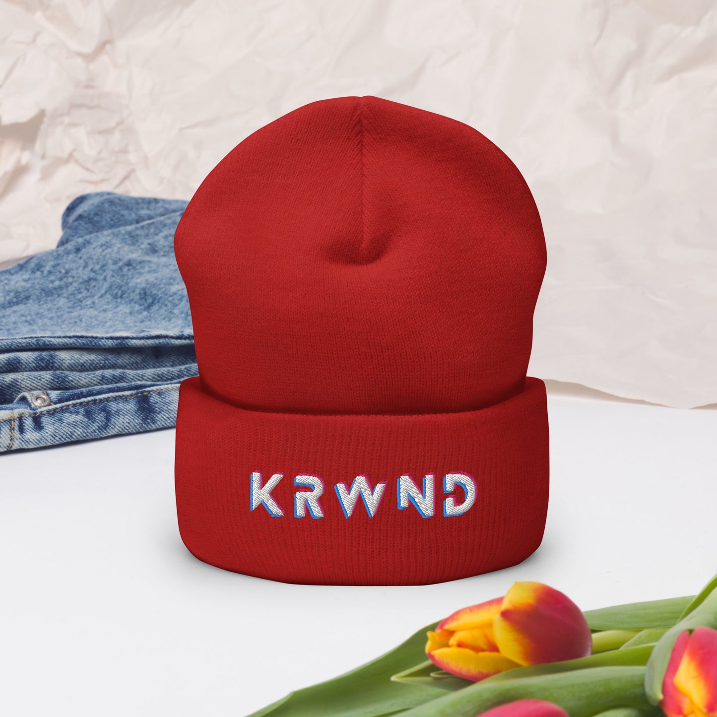 "KRWND" Cuffed Beanie