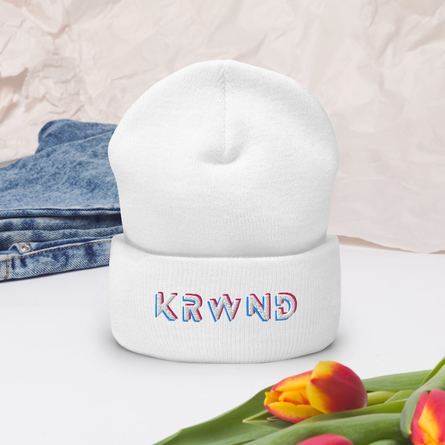 "KRWND" Cuffed Beanie