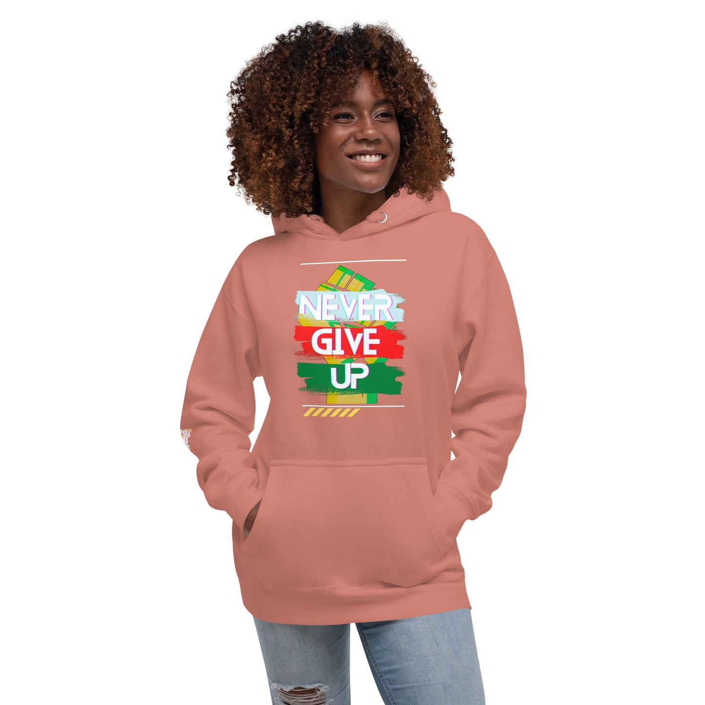 "Never Give Up" Women's Hoodie