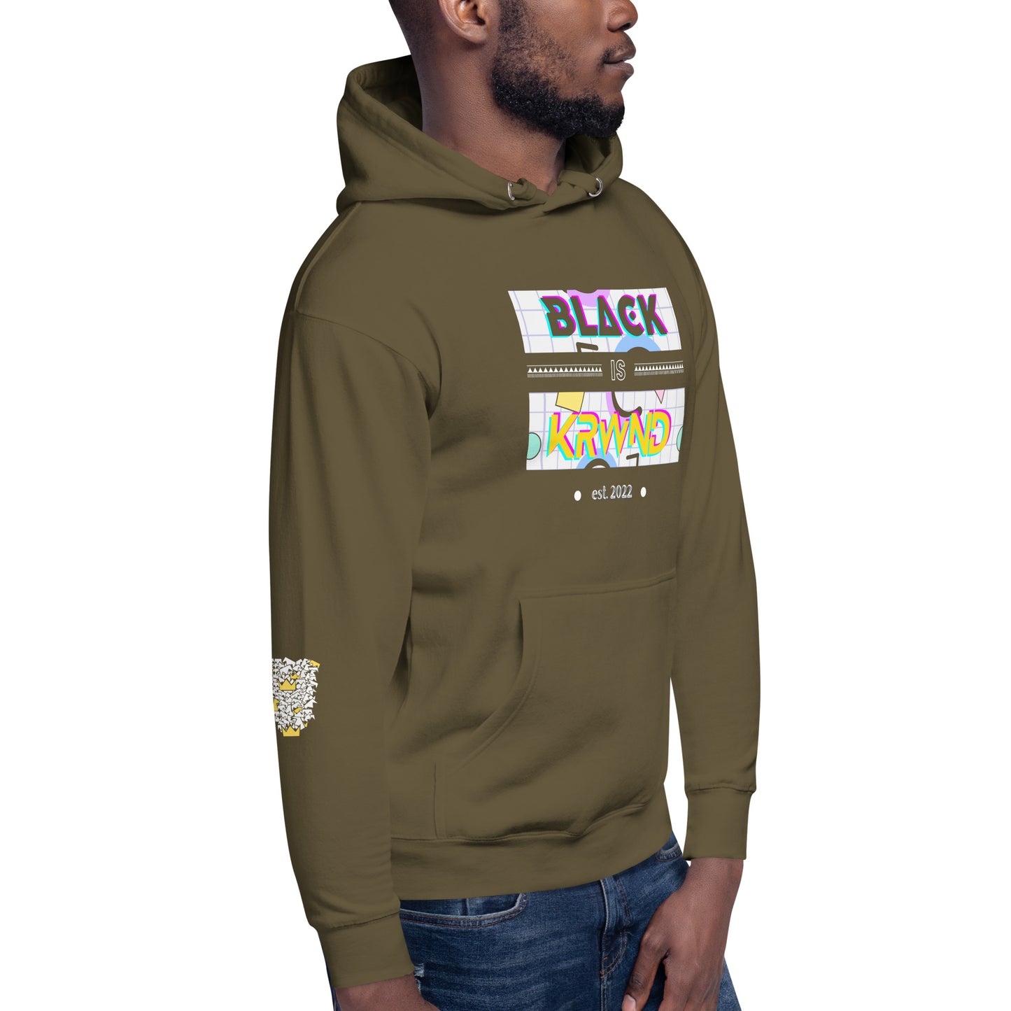 "Black Is " Men's Hoodie