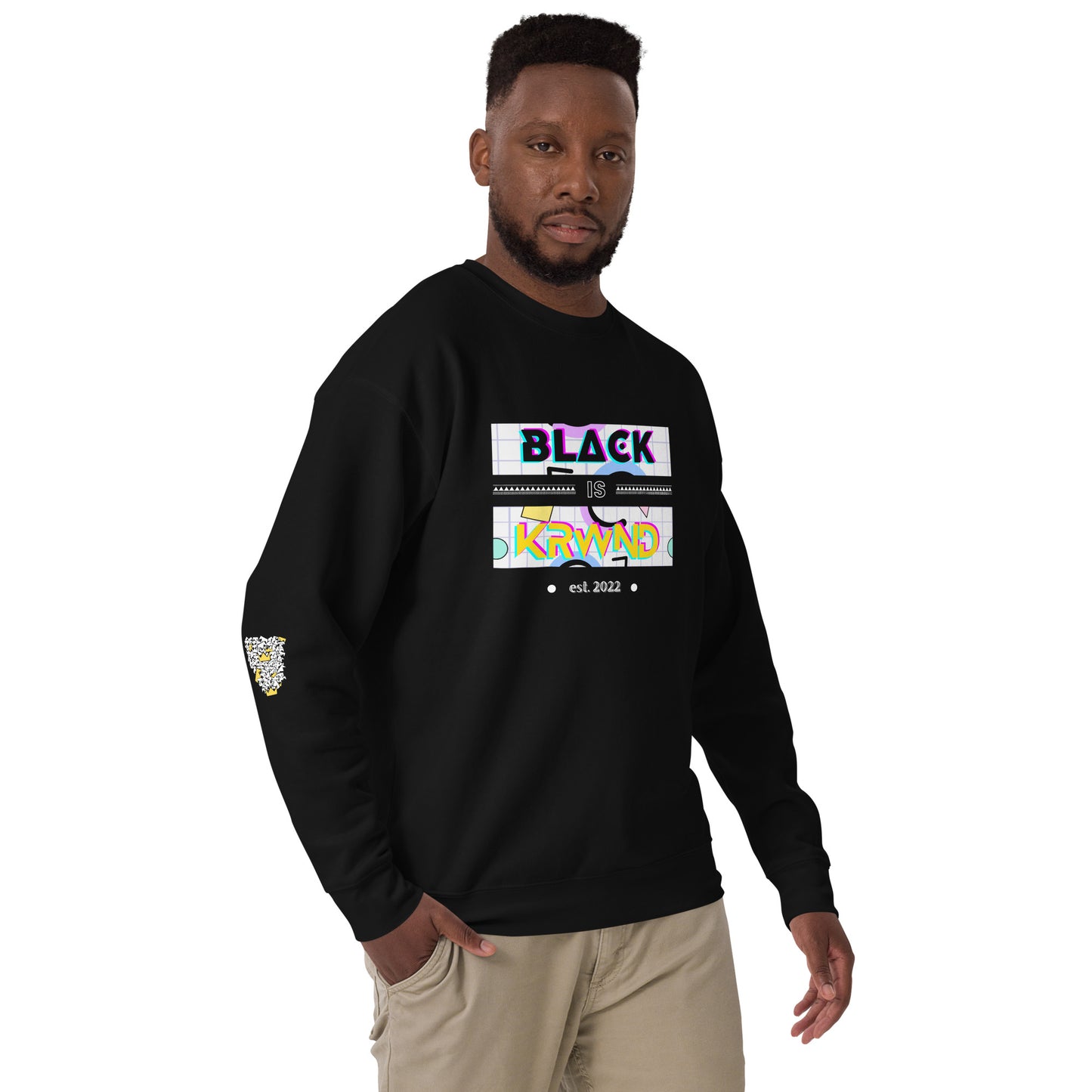 "Black Is" Men's Sweatshirt