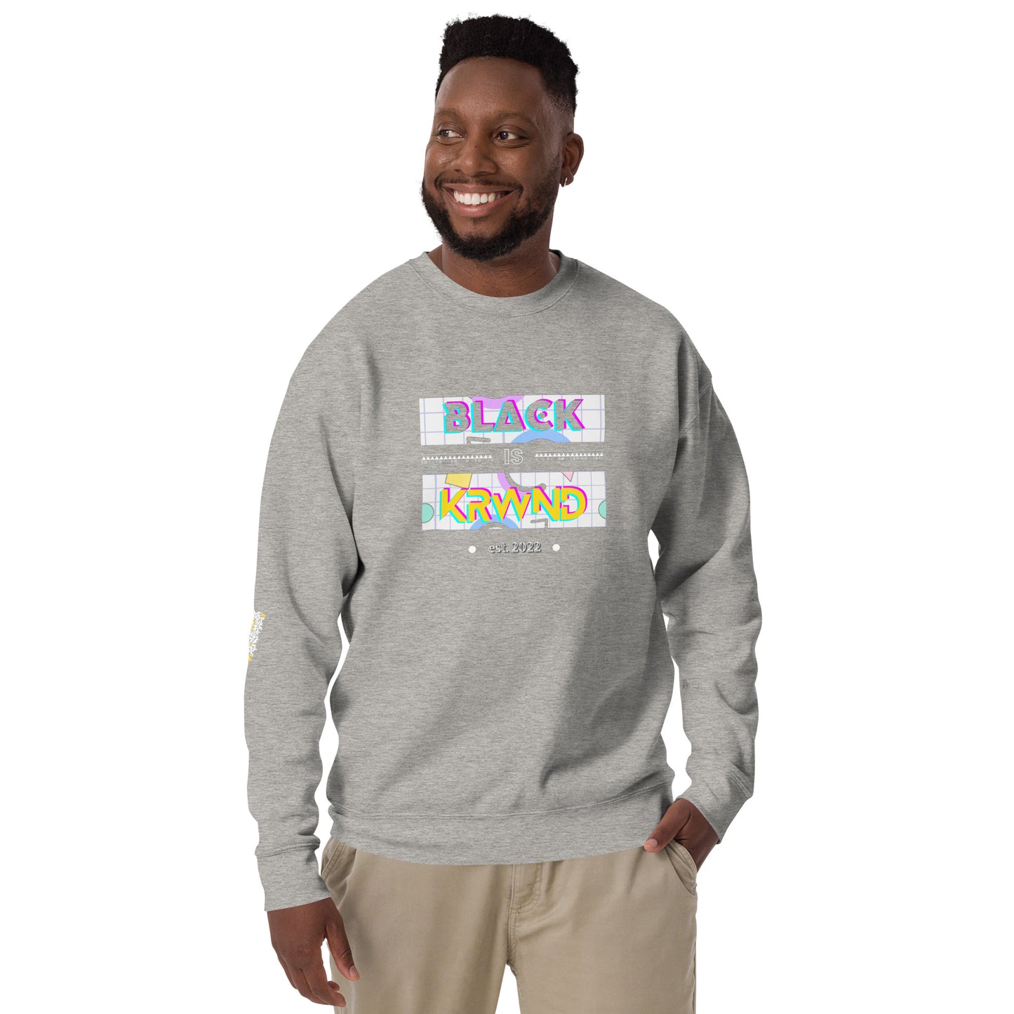 "Black Is" Men's Sweatshirt