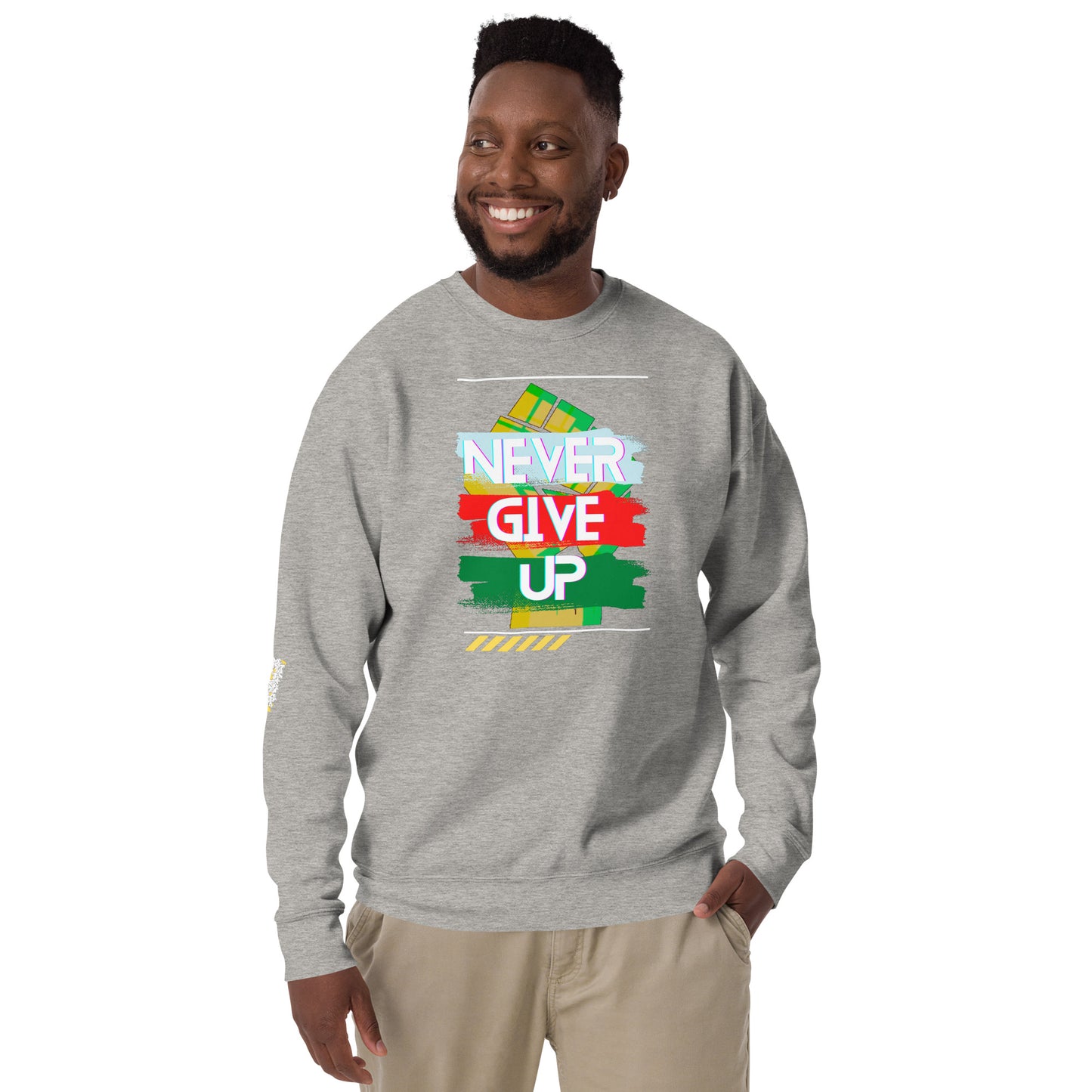 "Never Give Up" Men's Sweatshirt