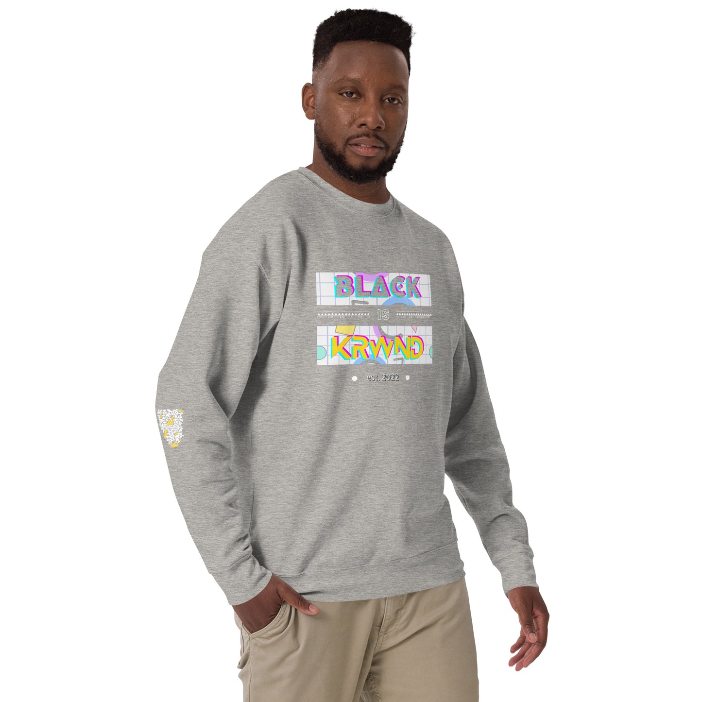 "Black Is" Men's Sweatshirt