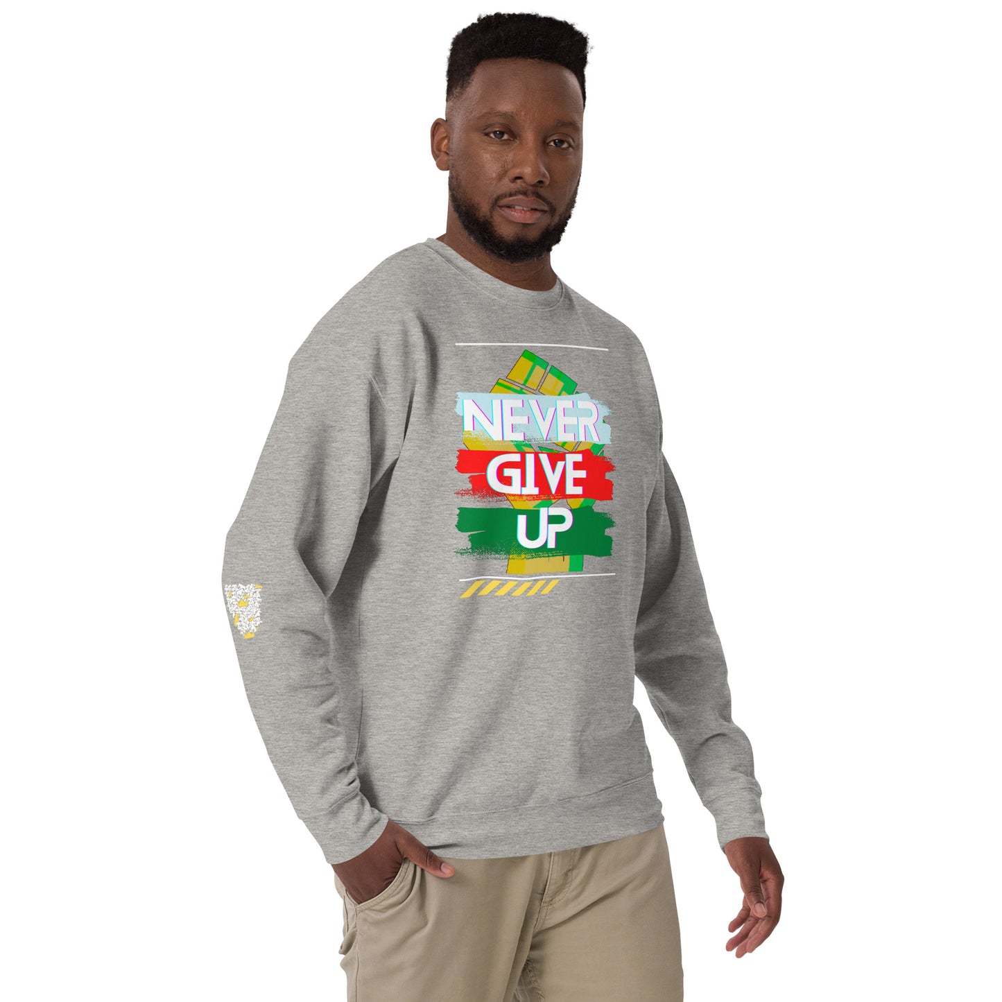 "Never Give Up" Men's Sweatshirt