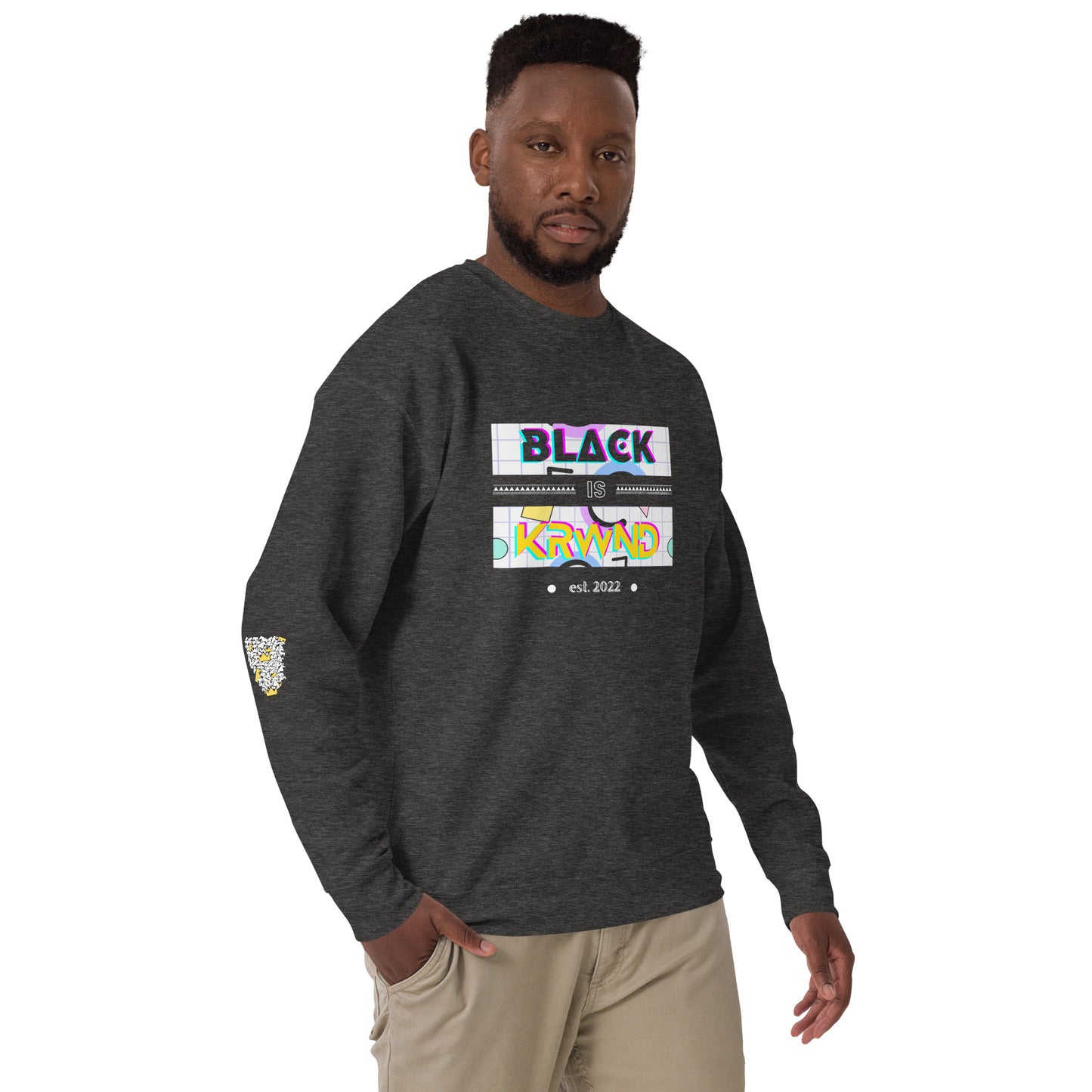 "Black Is" Men's Sweatshirt