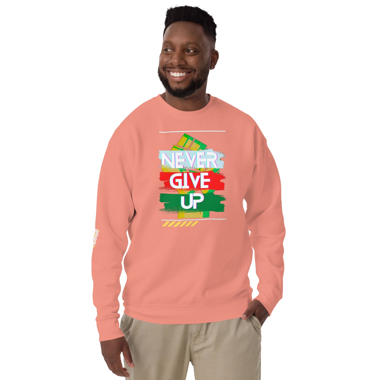 "Never Give Up" Men's Sweatshirt