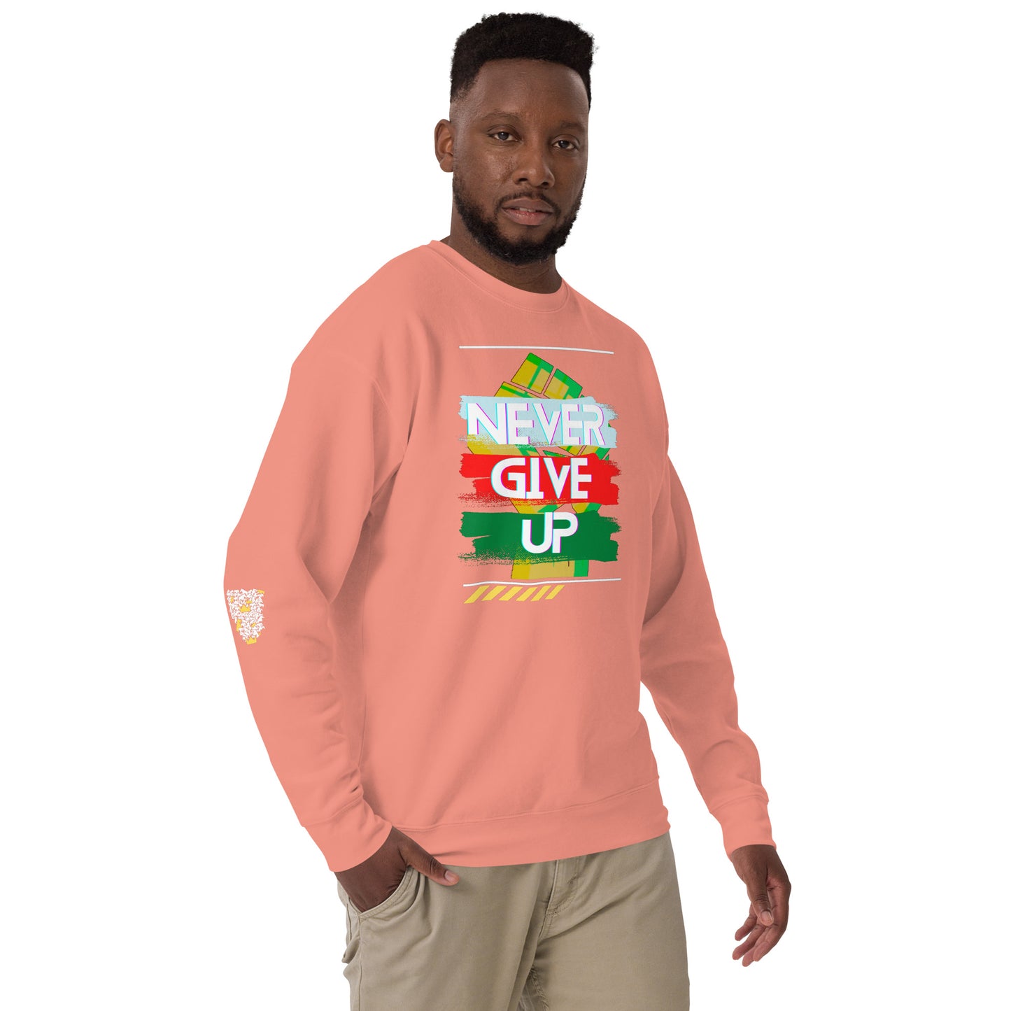 "Never Give Up" Men's Sweatshirt