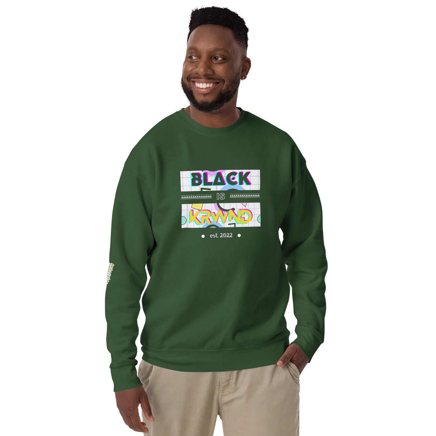 "Black Is" Men's Sweatshirt