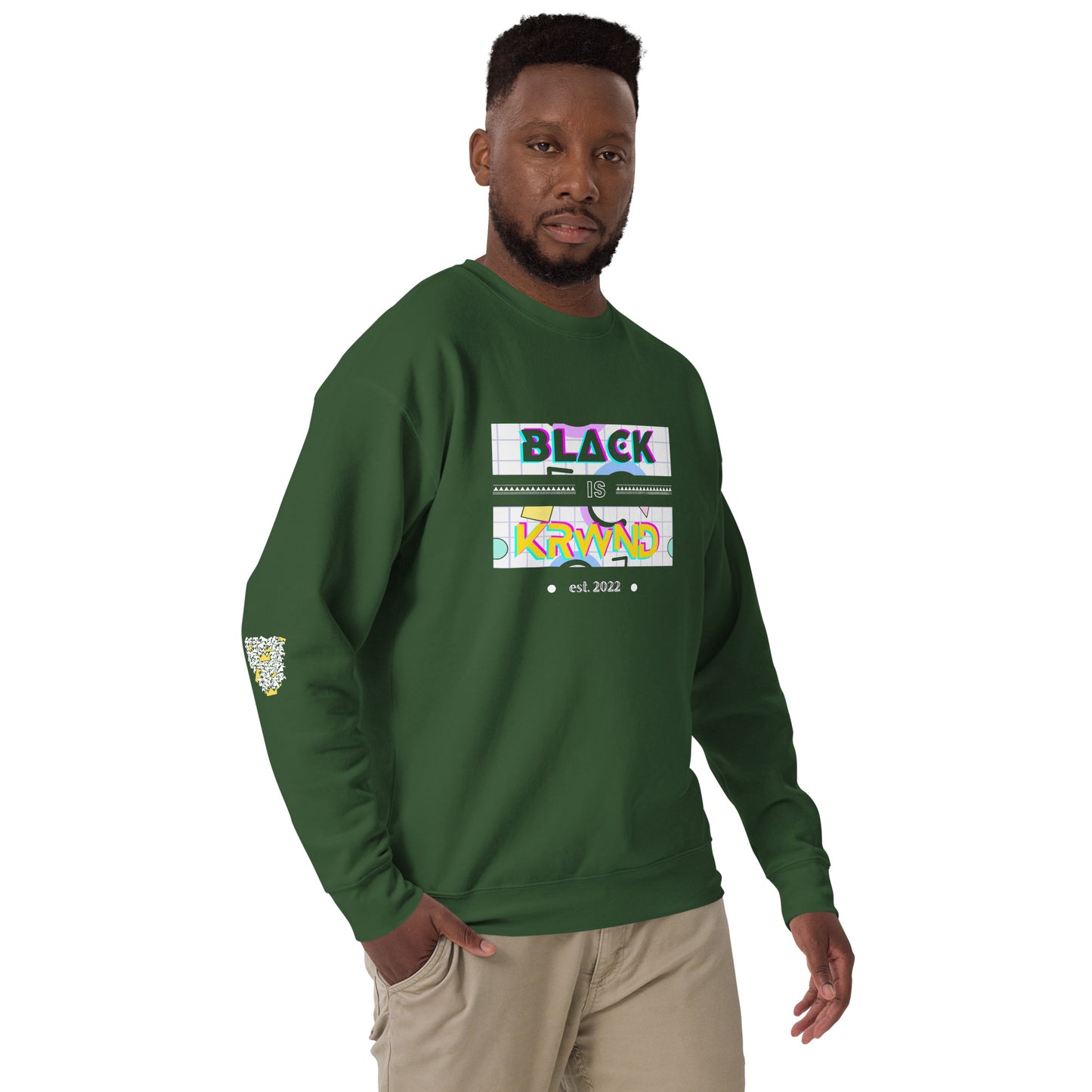 "Black Is" Men's Sweatshirt