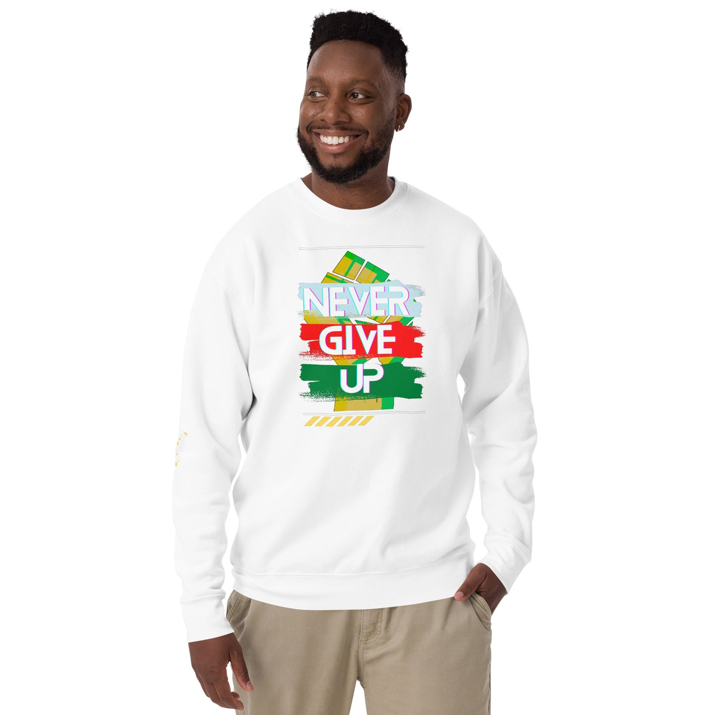 "Never Give Up" Men's Sweatshirt