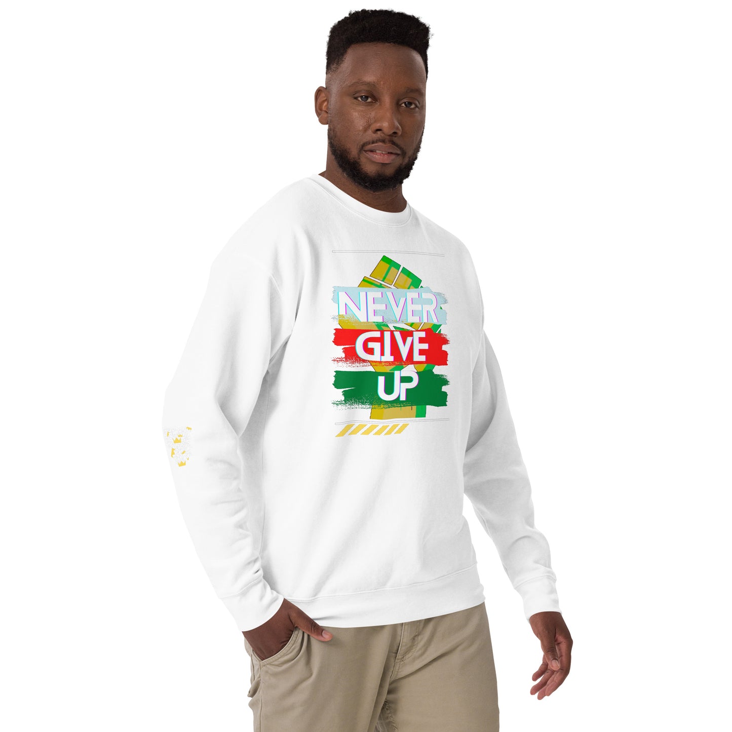 "Never Give Up" Men's Sweatshirt