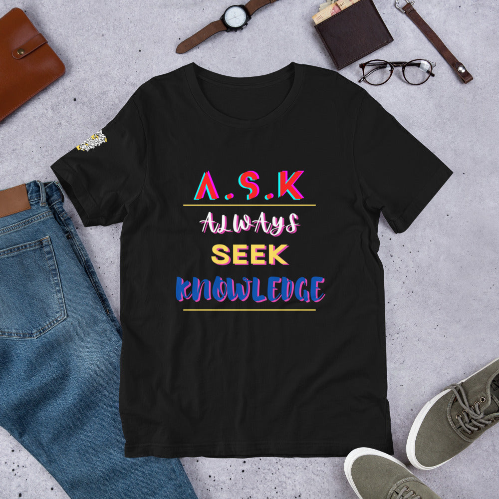 "ASK" Unisex t-shirt