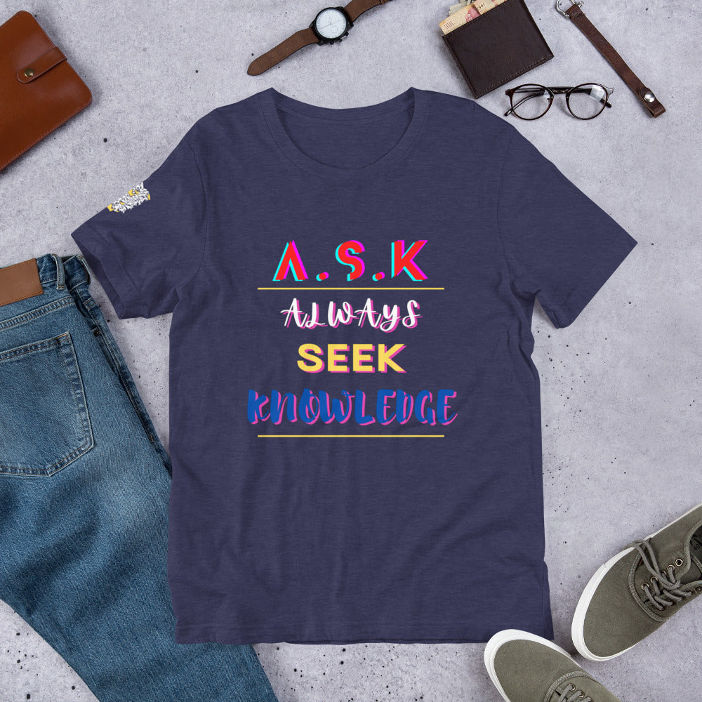 "ASK" Unisex t-shirt