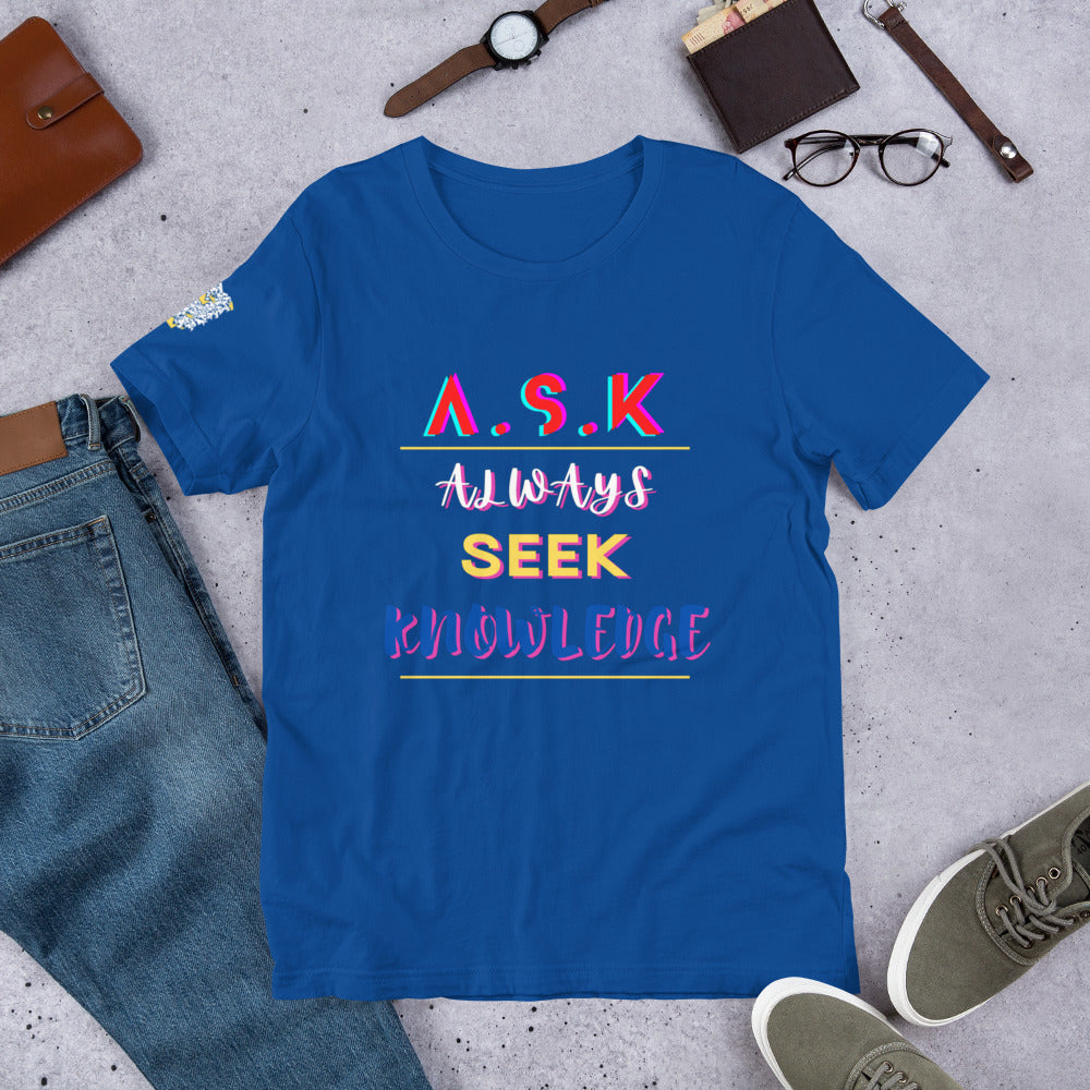 "ASK" Unisex t-shirt